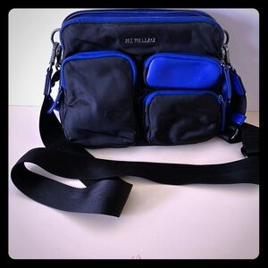MZ WALLACE, Black, Blue Purse with Pockets